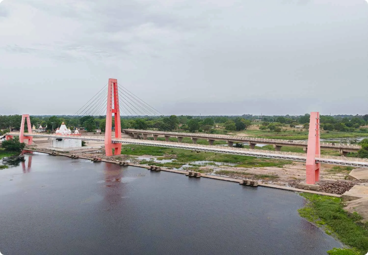 CABLE STAYED BRIDGE AT THAKURAIN TOLA (C.G)