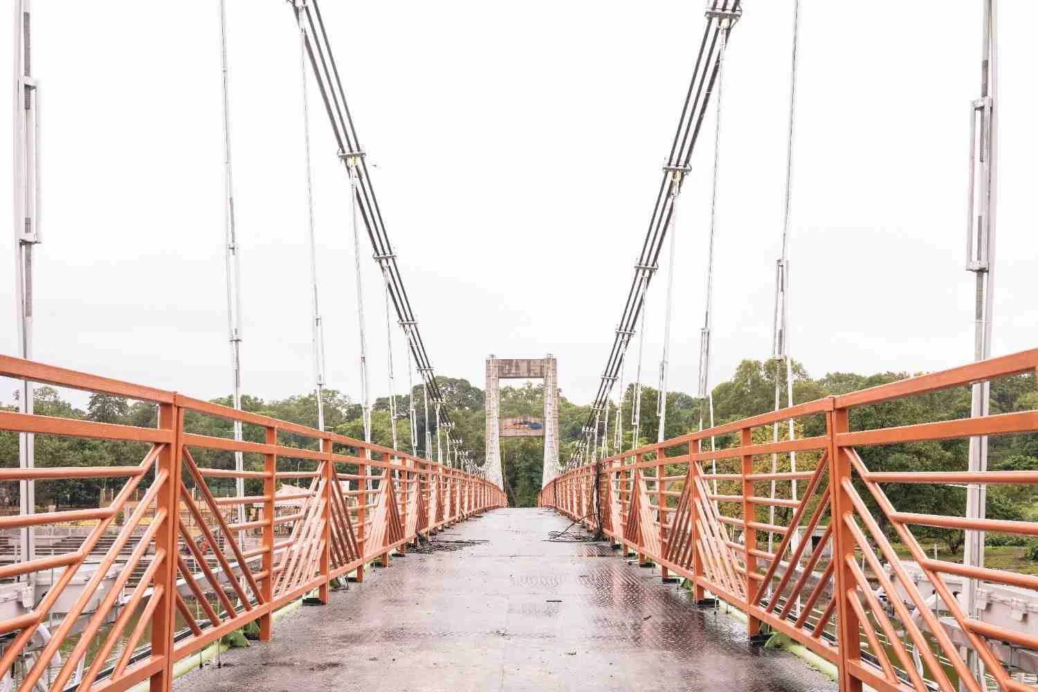 CABLE SUSPENSION BRIDGE AT RAMGHAT, AMARKANTAK (M.P.)