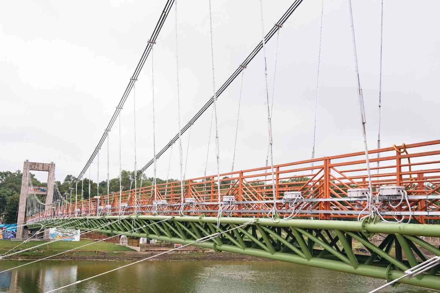 CABLE SUSPENSION BRIDGE AT RAMGHAT, AMARKANTAK (M.P.)