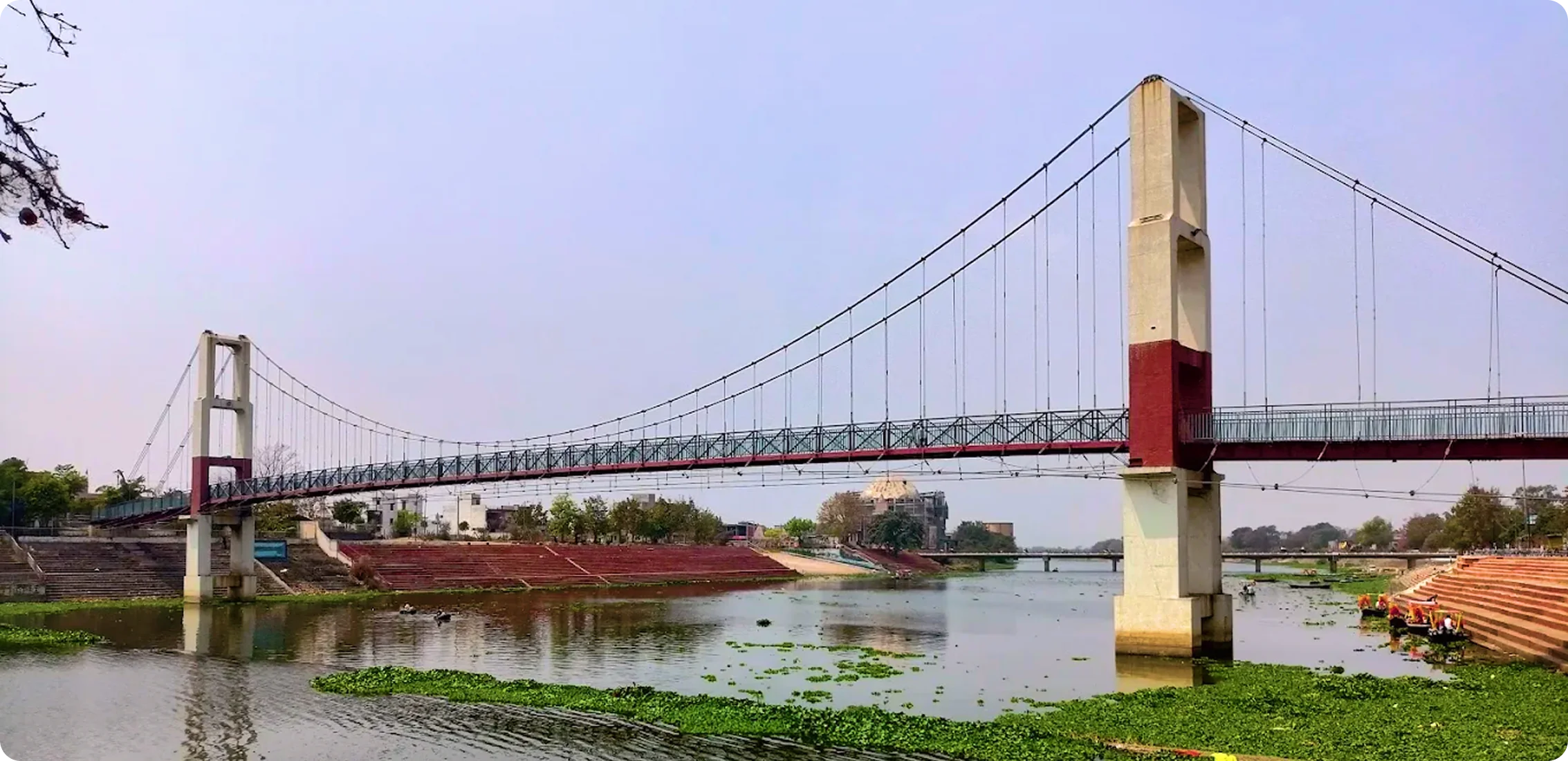 WIRE ROPE SUSPENSION BRIDGE AT MAHADEV GHAT RAIPUR (C.G.)