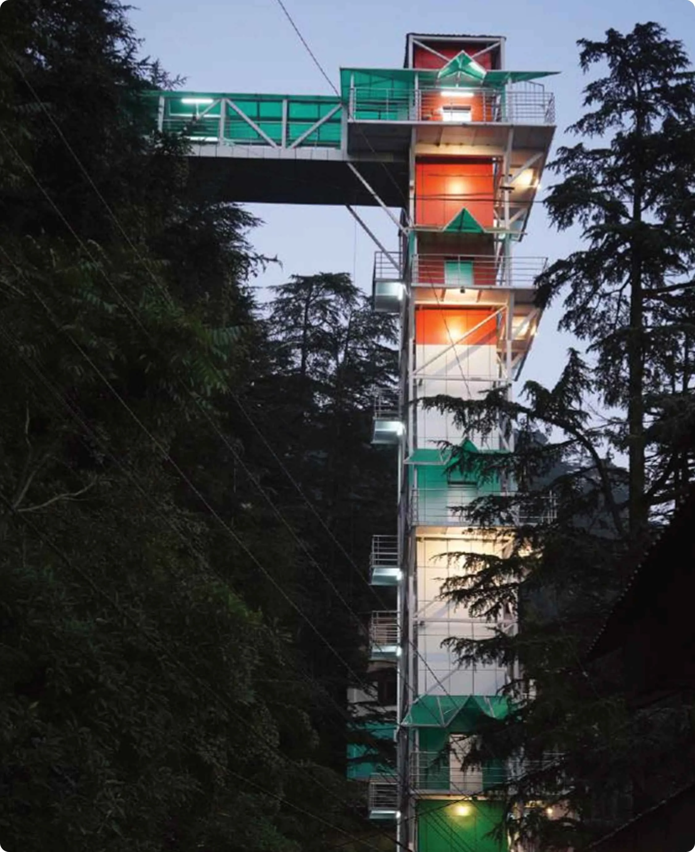 STEEL TRUSS BRIDGE AT LAKKAR BAZAR & KULLU (H.P.)