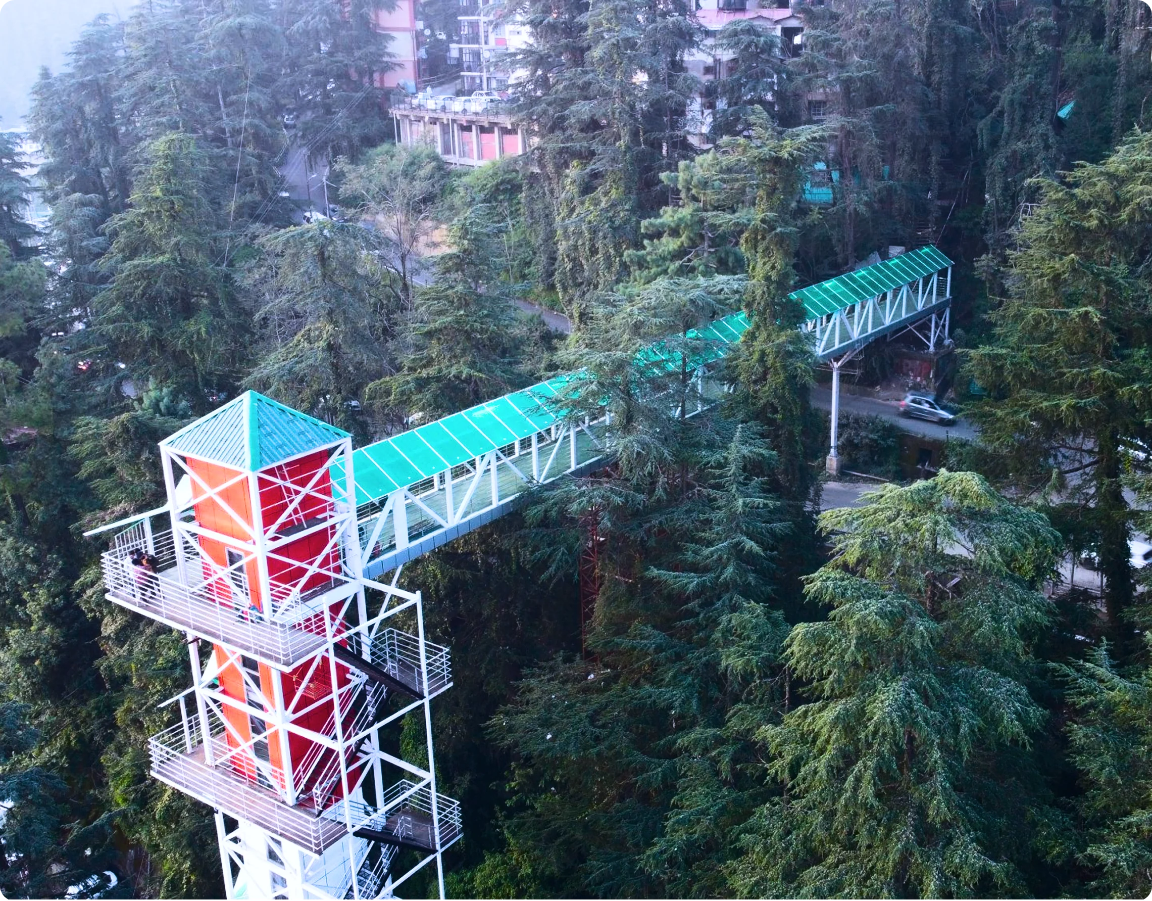 STEEL TRUSS BRIDGE AT LAKKAR BAZAR & KULLU (H.P.)
